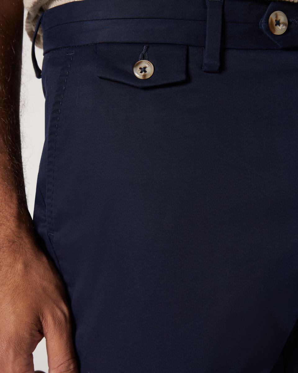 Slim Stretch Cotton Stretch Chino Short, Navy, hi-res